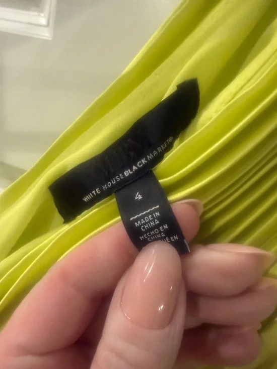 White House Black Market Pleated One-Shoulder Dress – Size 4 - Picture 2 of 7